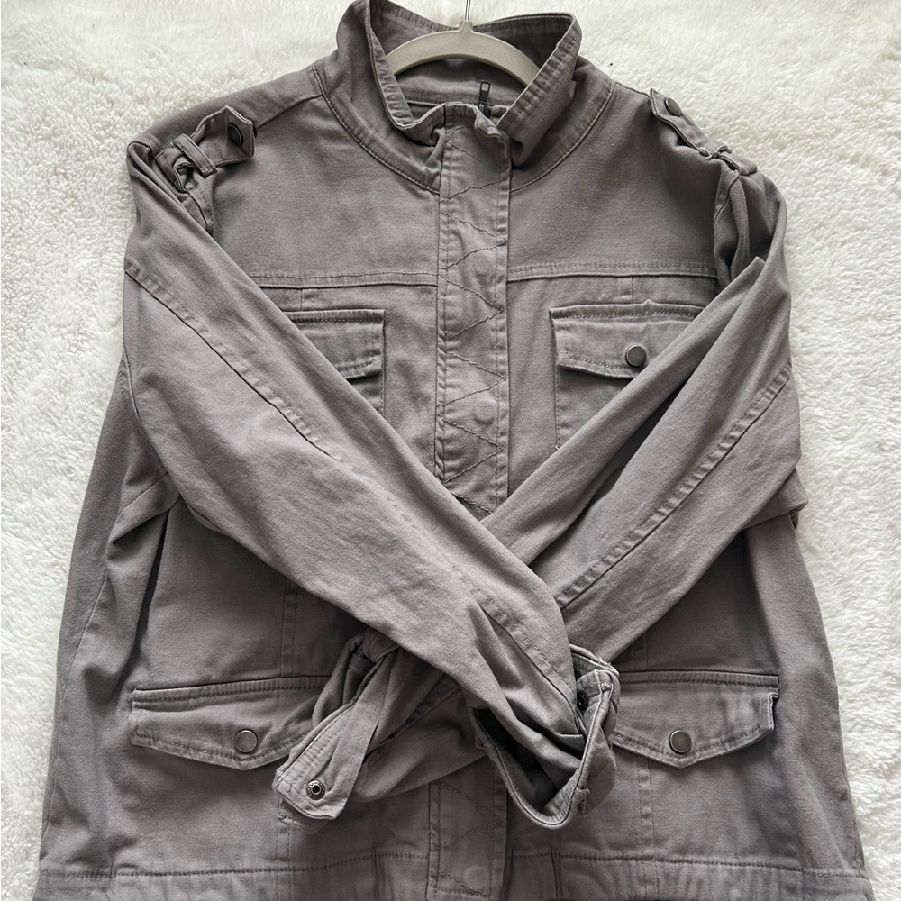 Gray Utility Jacket - Picture 2 of 6